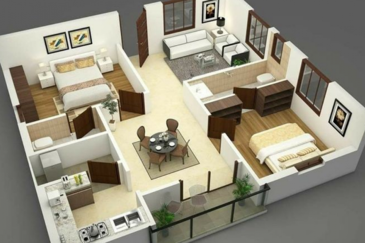 cara mengoptimalkan jumlah ruangan pada denah rumah