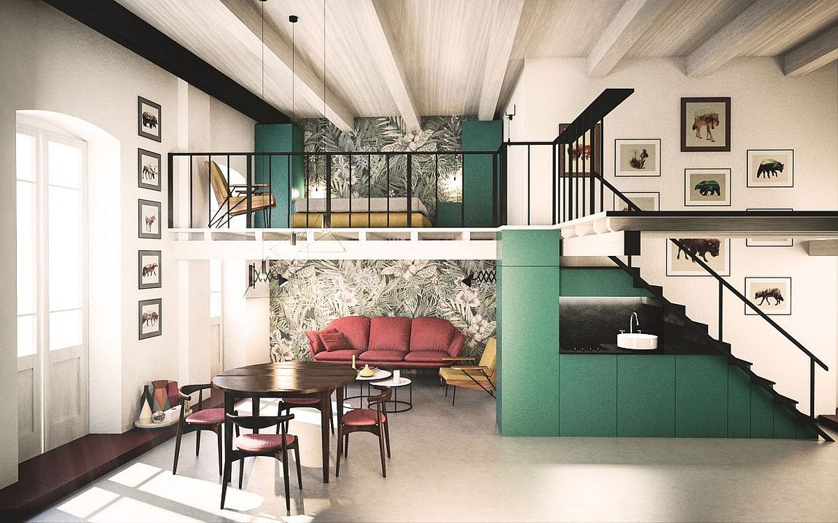desain rumah mezzanine
