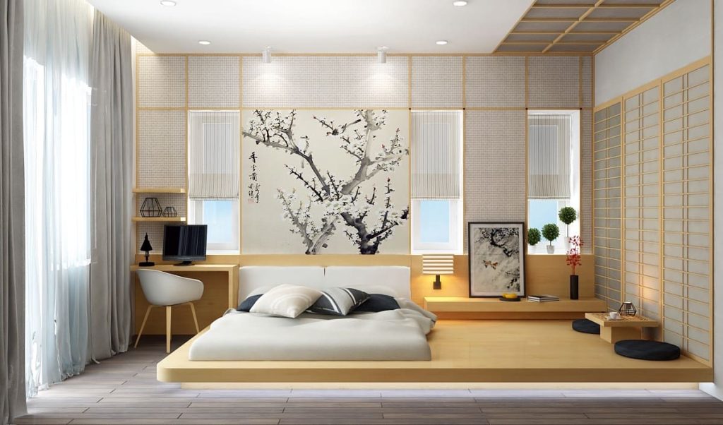 desain kamar tidur lesehan