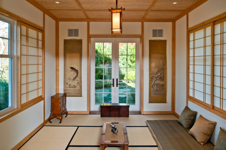ruang tamu ala jepang