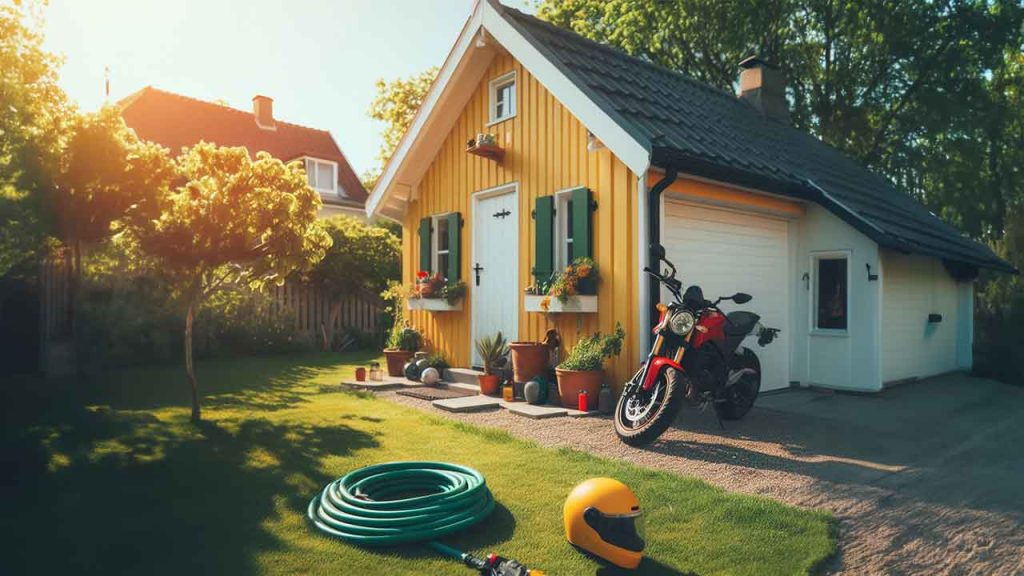 garasi motor kecil