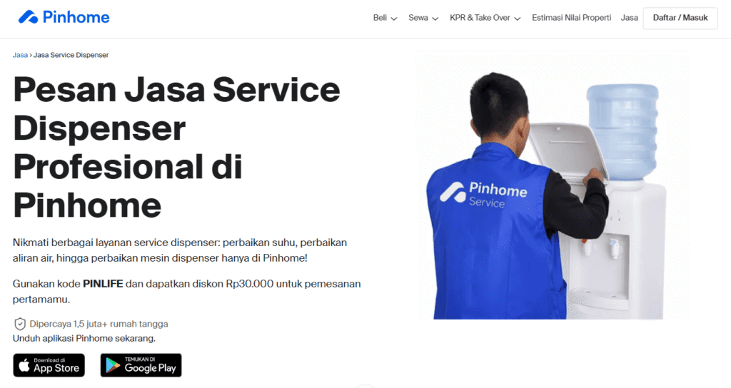 jasa cuci dispenser