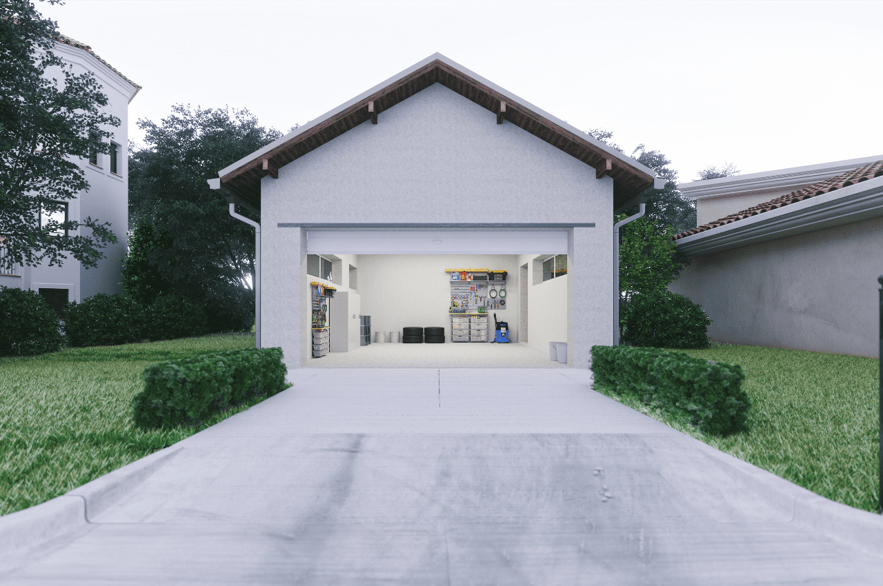 garasi rumah tampak depan