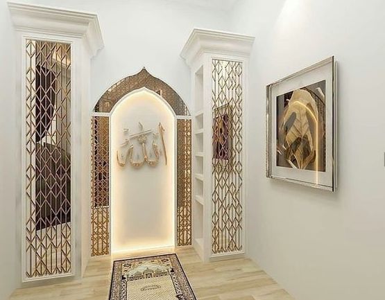 sekat mushola dalam rumah