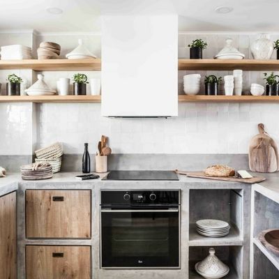 meja cor dapur bentuk L