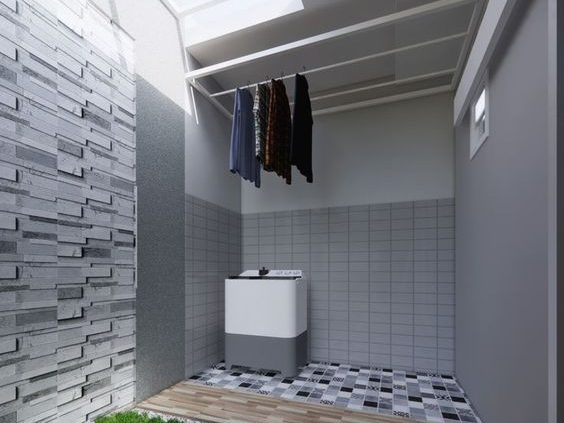 desain tempat cuci baju manual