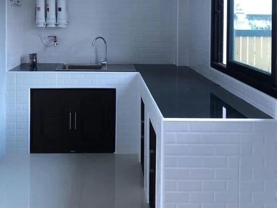 Meja Cor Dapur Bentuk L