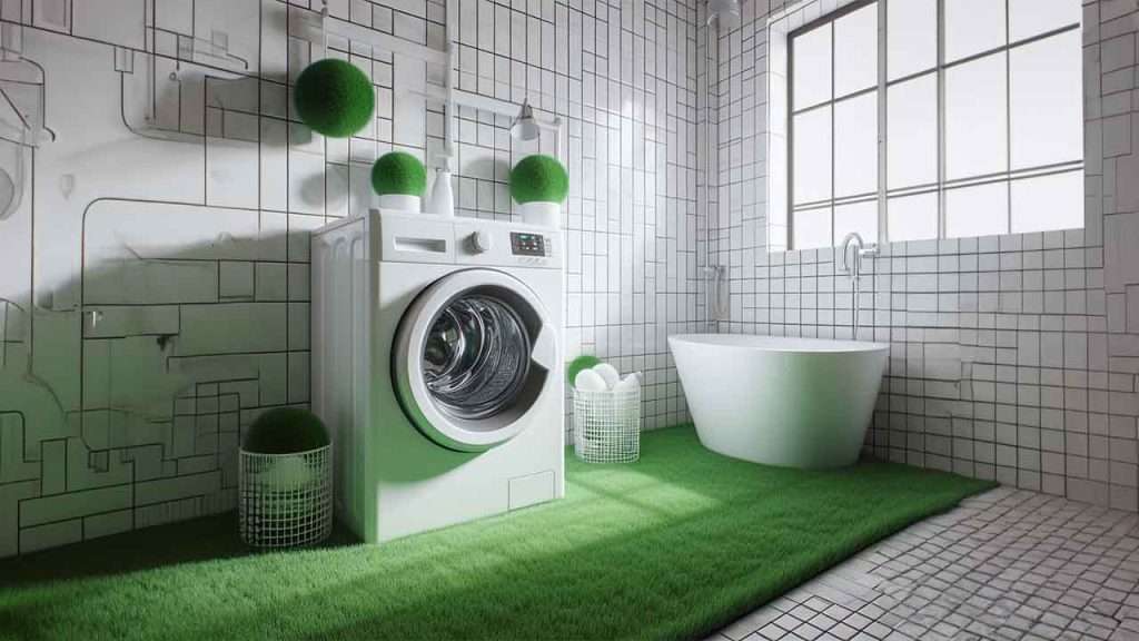desain tempat cuci baju manual