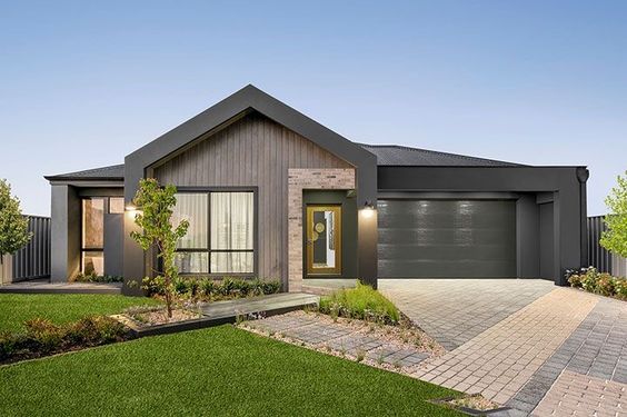 fasad rumah scandinavian 1 lantai