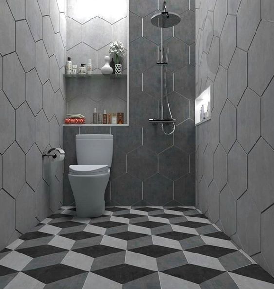 desain dapur dan kamar mandi di bawah tangga