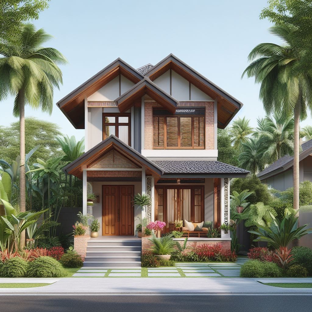 desain rumah tropis