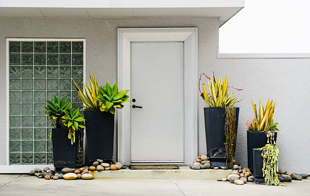 glass block depan rumah