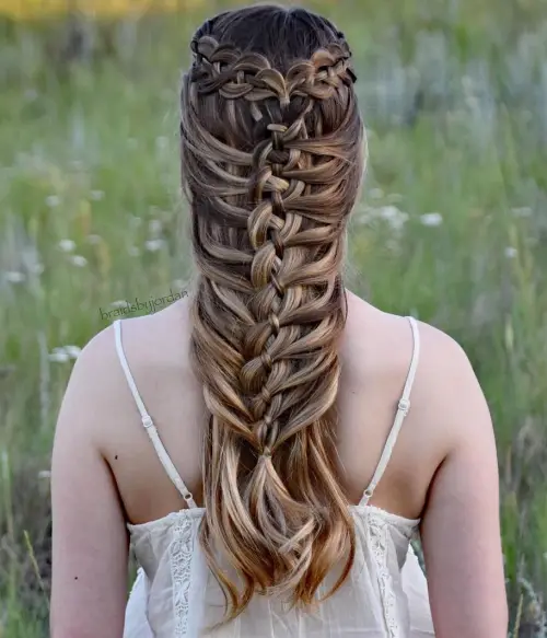 macam macam kepang rambut mermaid