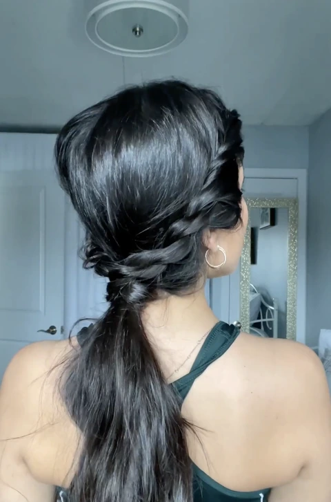 Braid Frame Ponytail