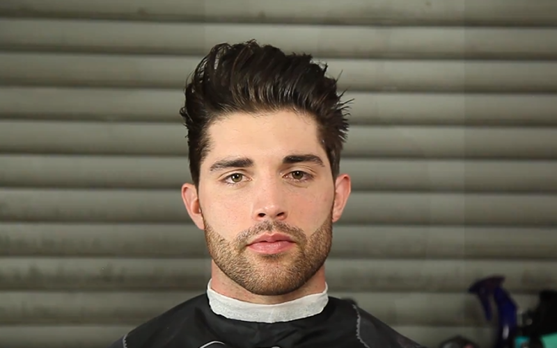 model rambut pompadour
