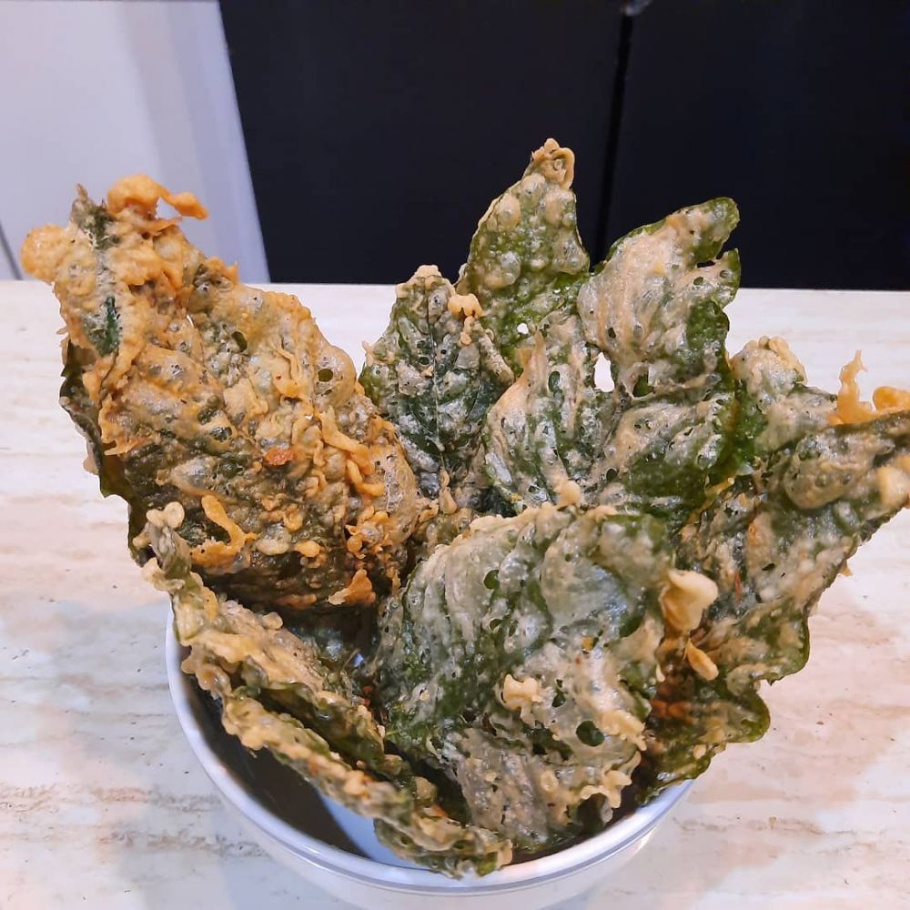 cara membuat keripik bayam