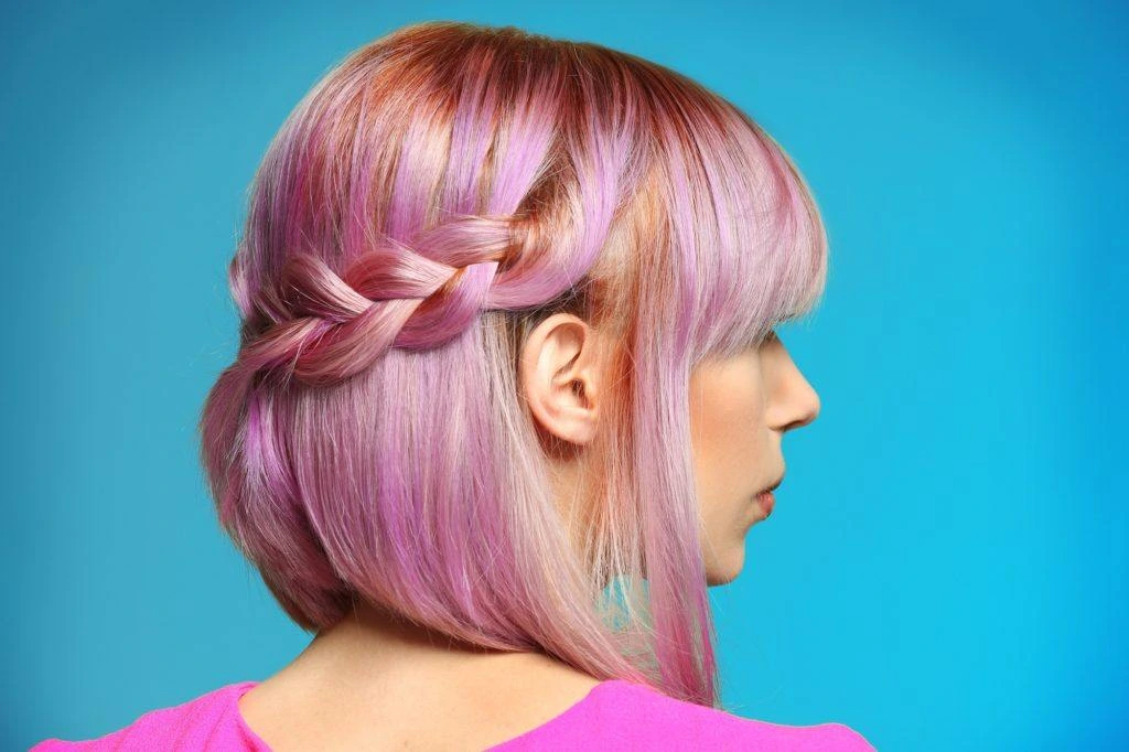 kepang rambut pendek dutch braid