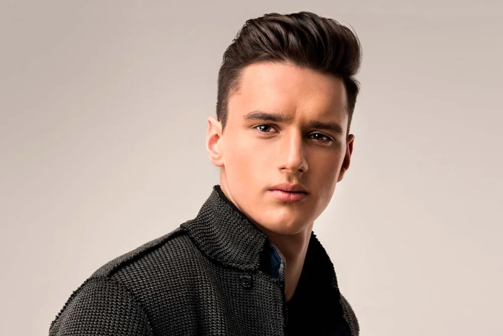 gaya rambut pria tinggi kurus