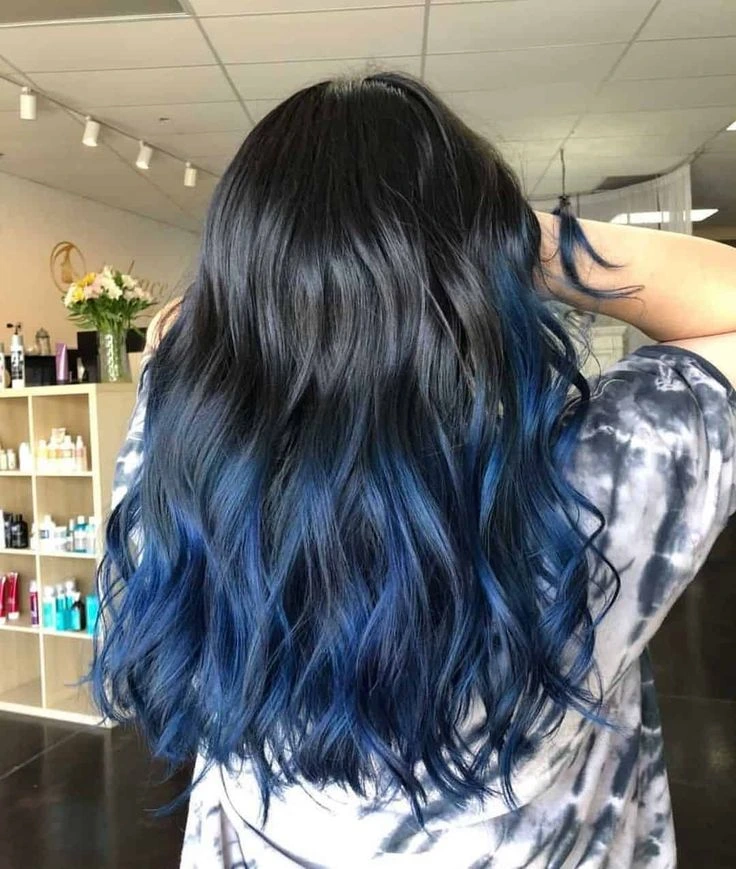 Navy Blue Streaks