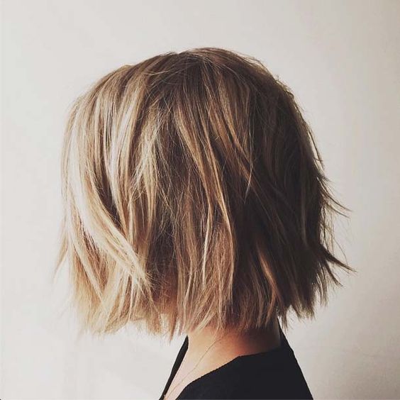 Tousled Blunt Bob