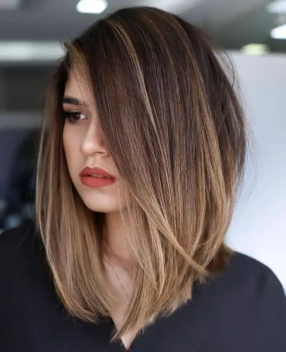model rambut long bob