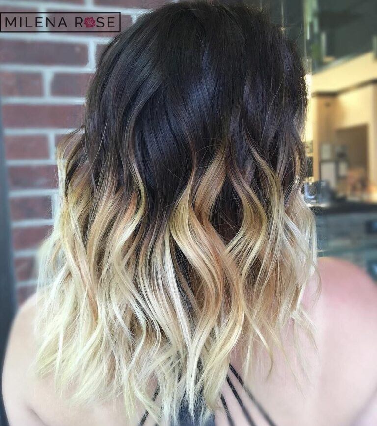 rambut ombre merah