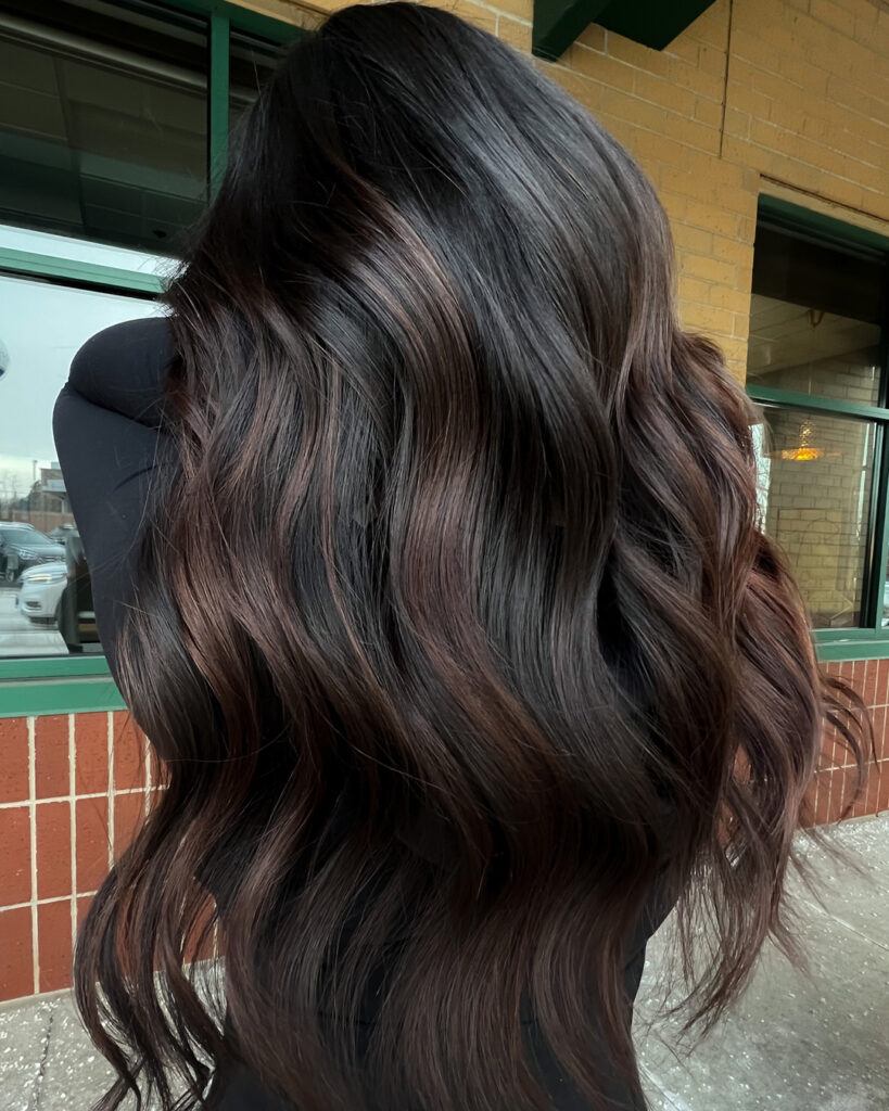 rambut ombre merah