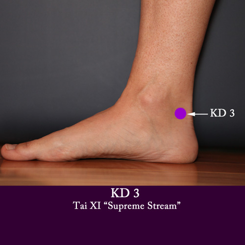 Titik Refleksi Kaki untuk Asam Urat Tai Xi (KD 3)