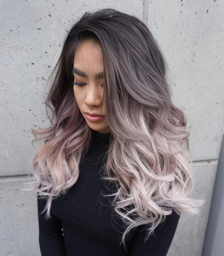 rambut ombre merah