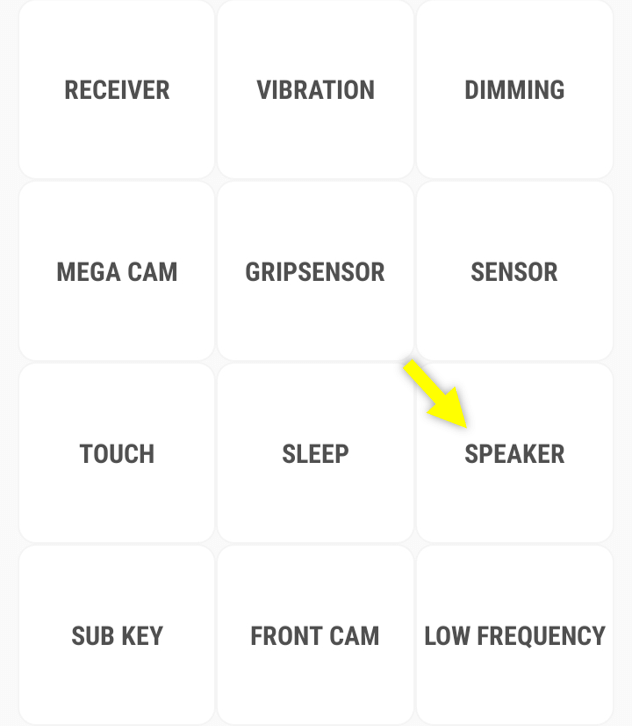 pilih opsi Speaker