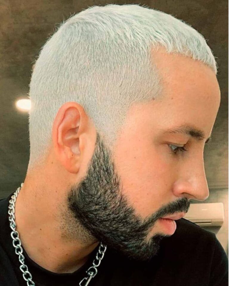 warna rambut abu abu pria keren