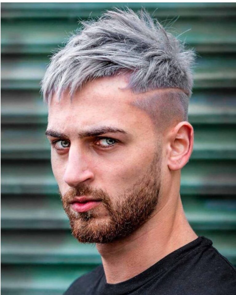 warna rambut abu abu pria keren