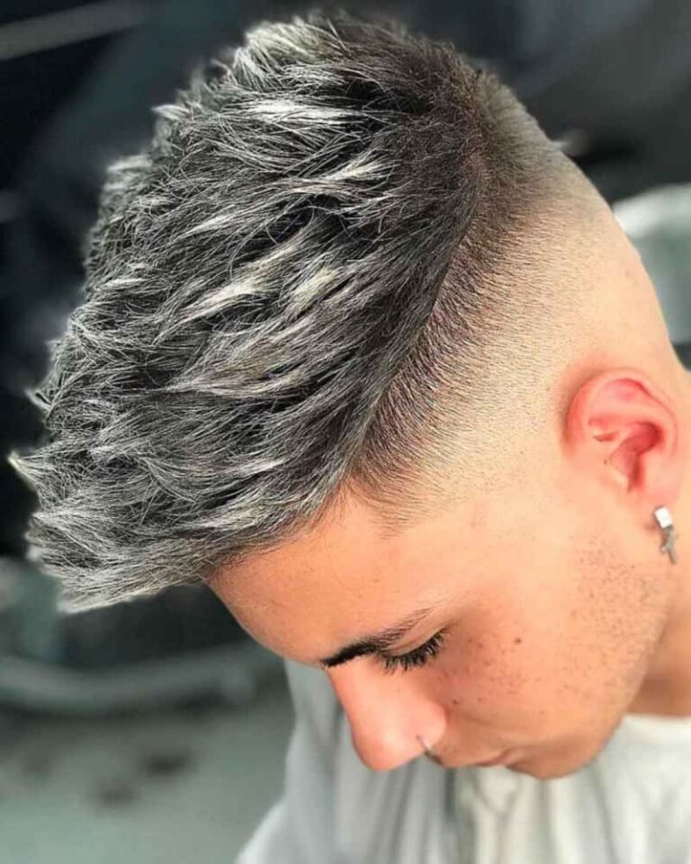 warna rambut abu abu pria keren
