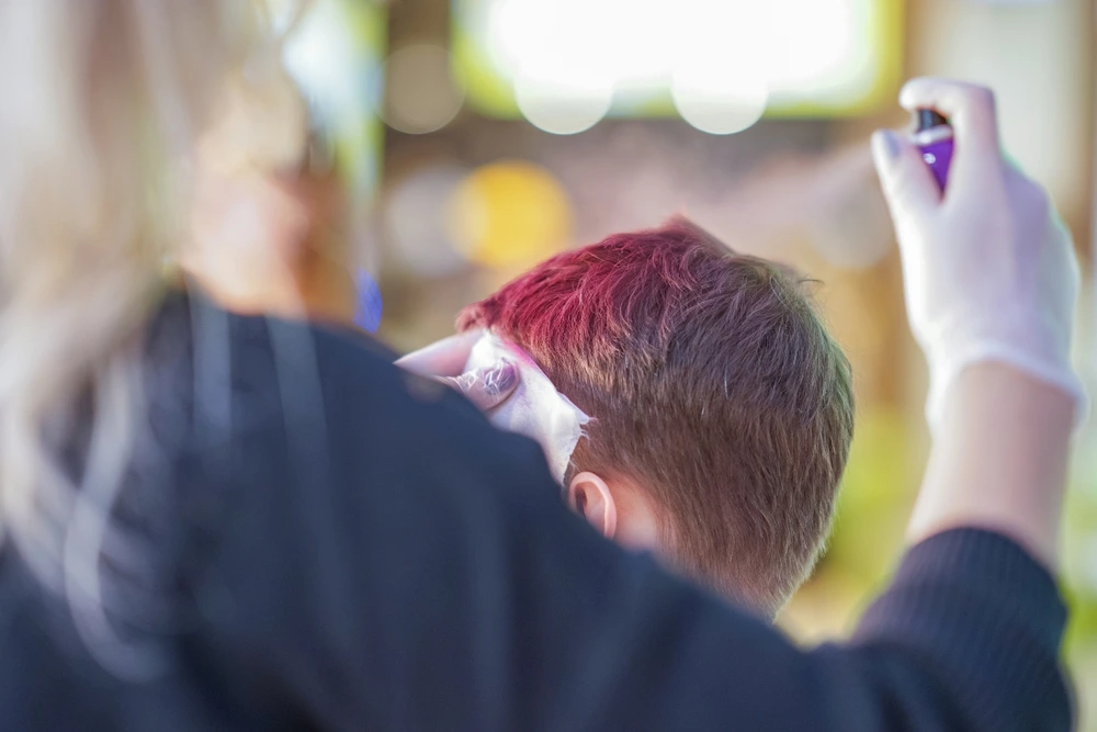 cat rambut tidak permanen