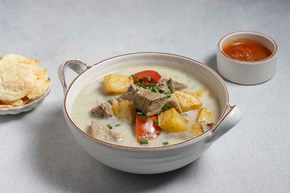 Soto betawi dari olahan susu