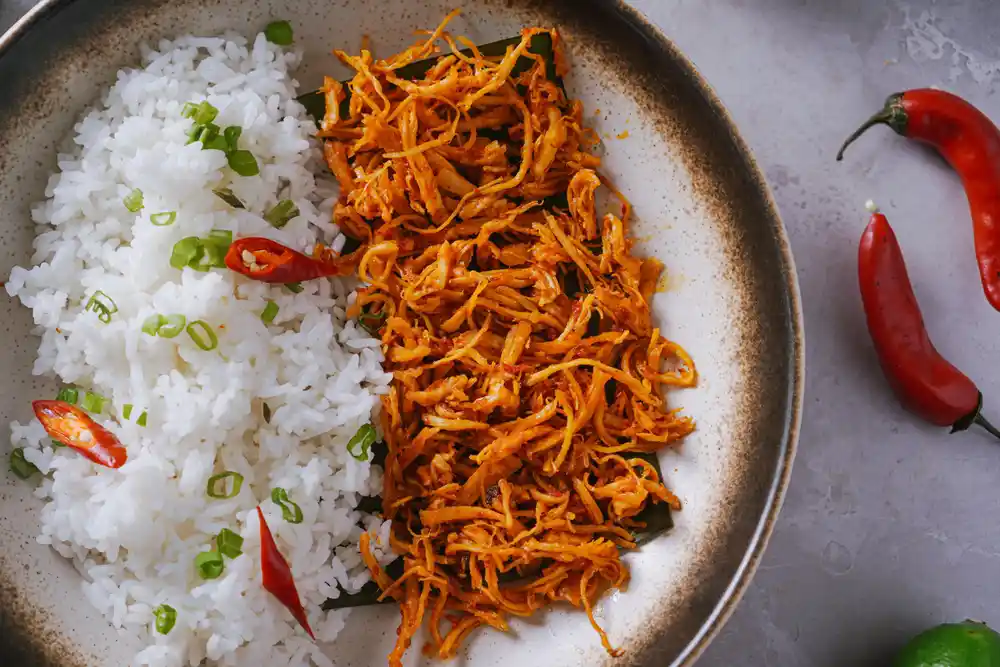 resep ayam suwir lada hitam