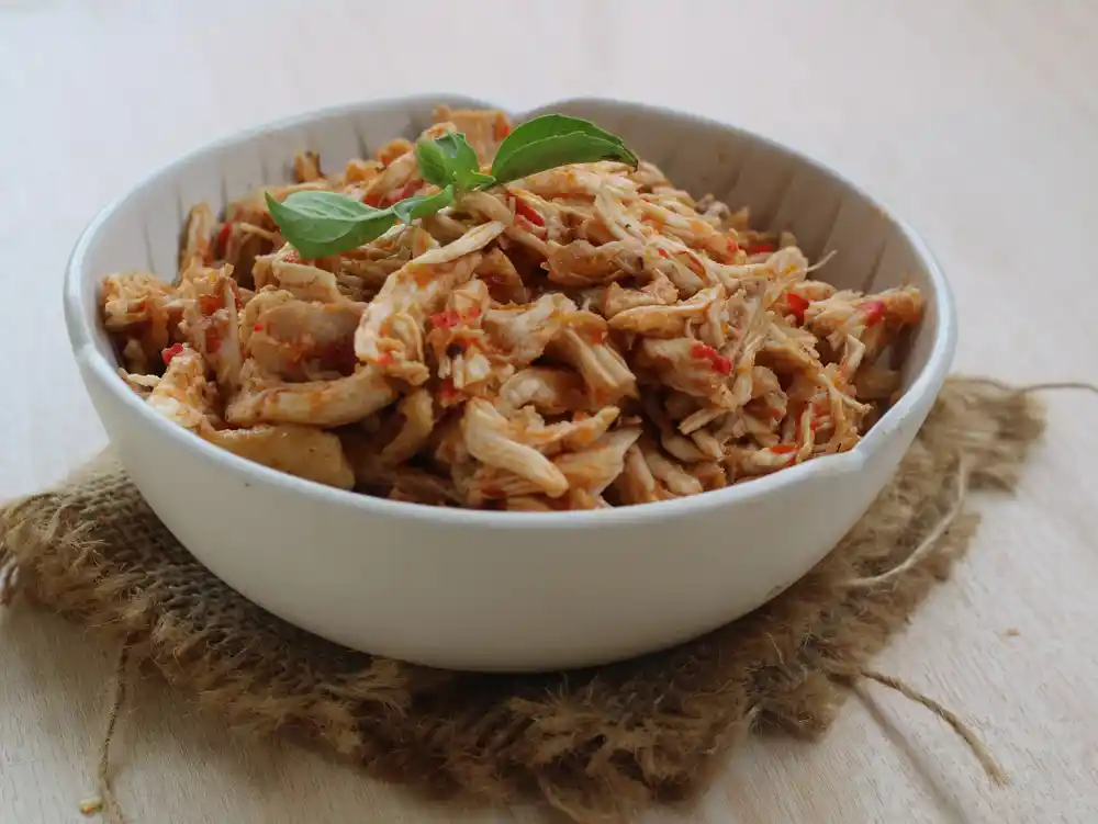 resep ayam suwir pedas