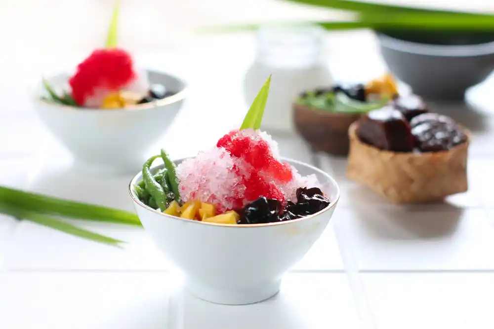 cara membuat salad buah cendol
