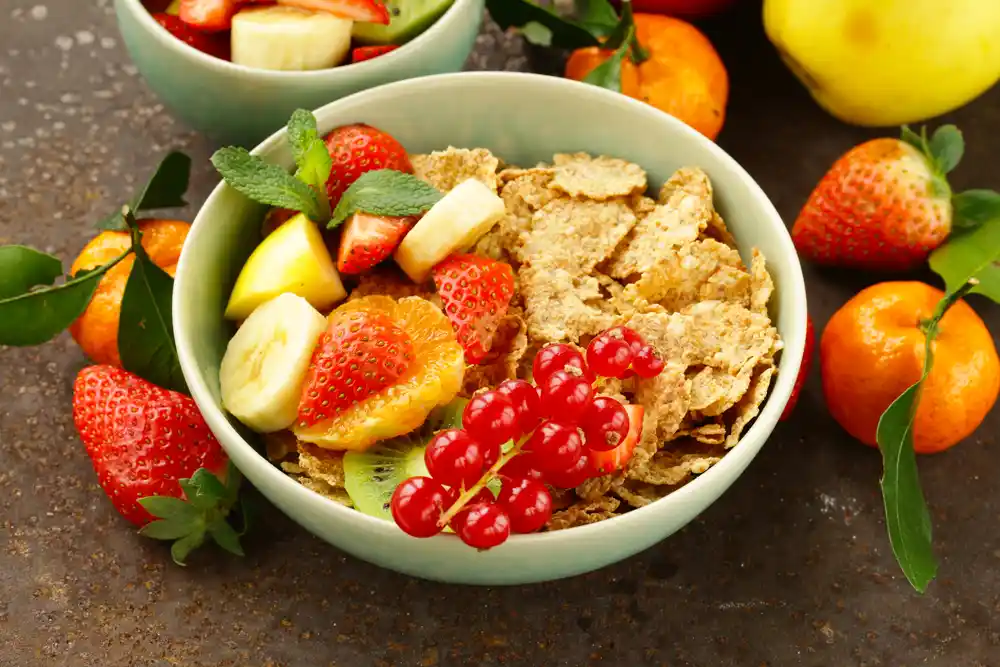 cara membuat salad buah cornflakes