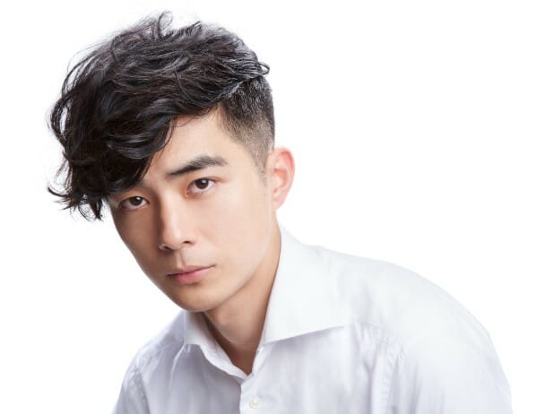 side-swept curl