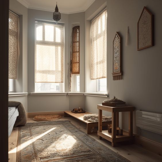 cat rumah warna cream dan putih