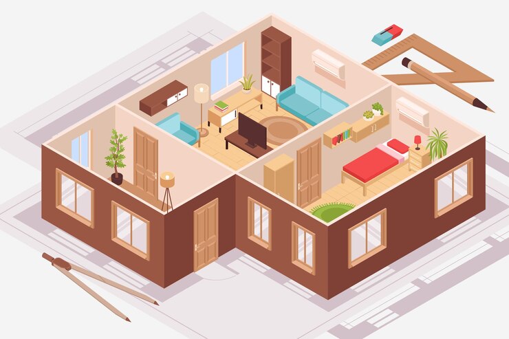imageUrl-Contoh Inspirasi Denah Rumah Ukuran 55m x 8m