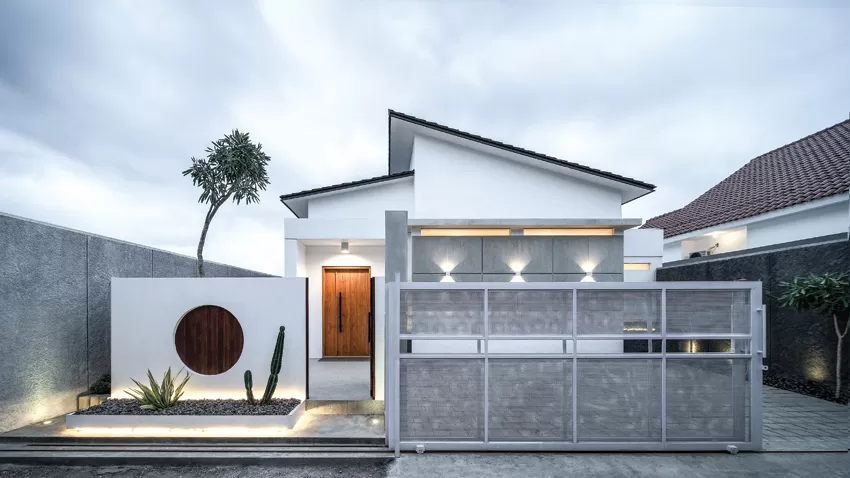 rumah tingkat separuh belakang ala japan skandinavia