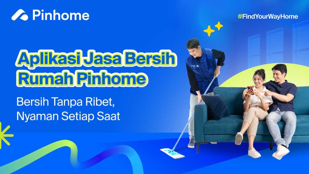 memberishkan kloset dengan aplikasi jasa bersih rumah