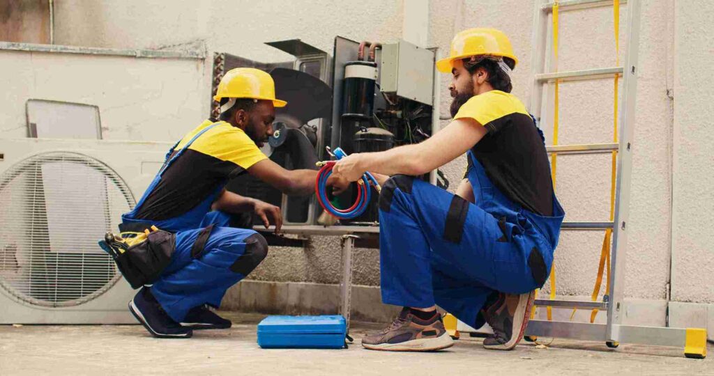 Memanggil teknisi adalah salah solusi saat mencampur freon AC