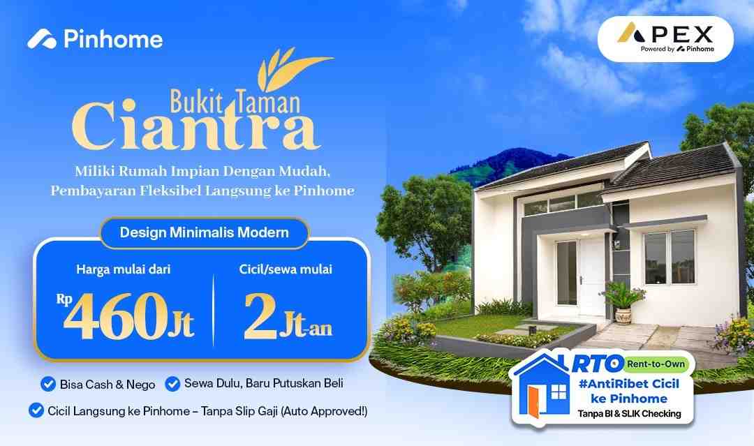 Bukit Taman Ciantra Cicil di Pinhome
