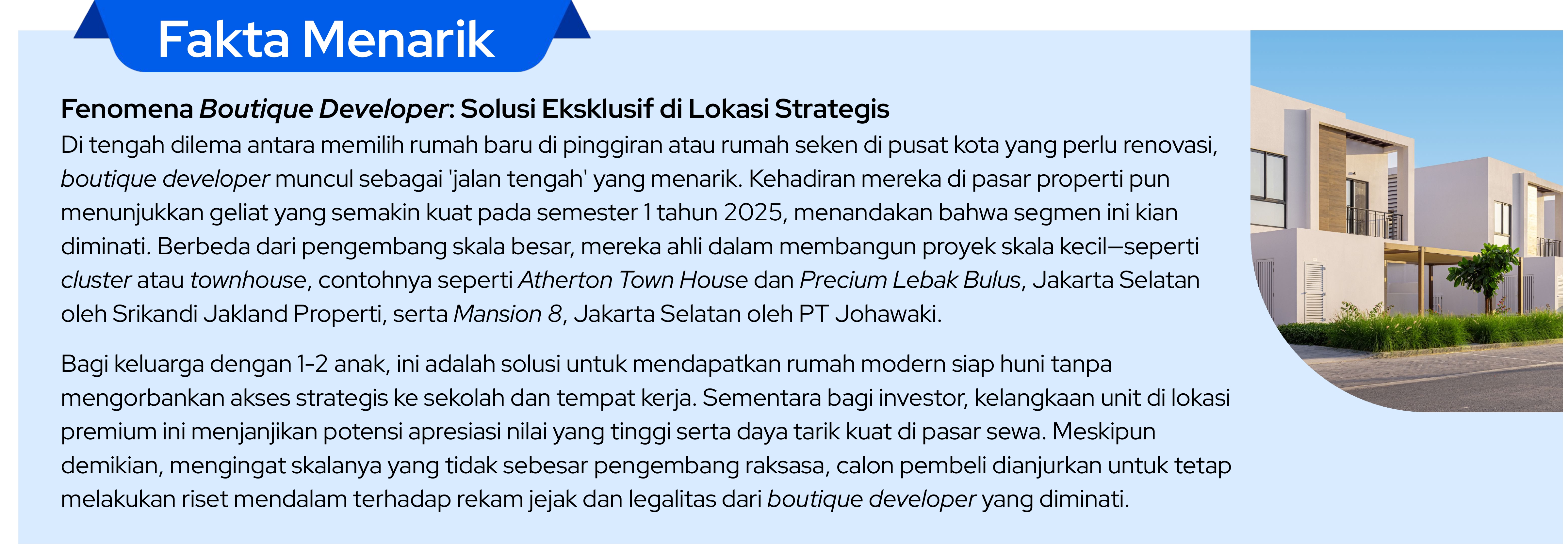Fun fact about boutique developers