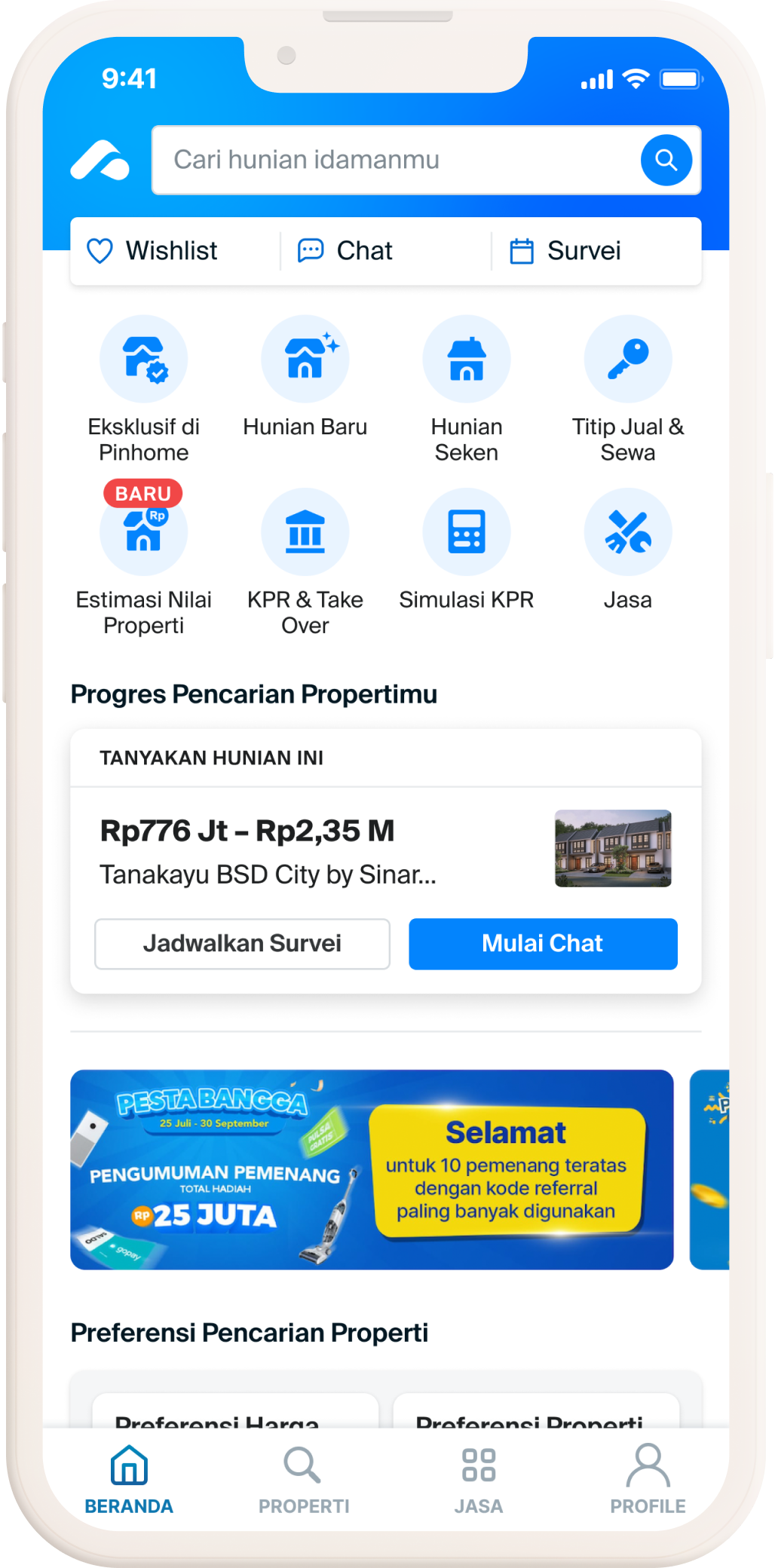 Pilih Estimasi Nilai Properti